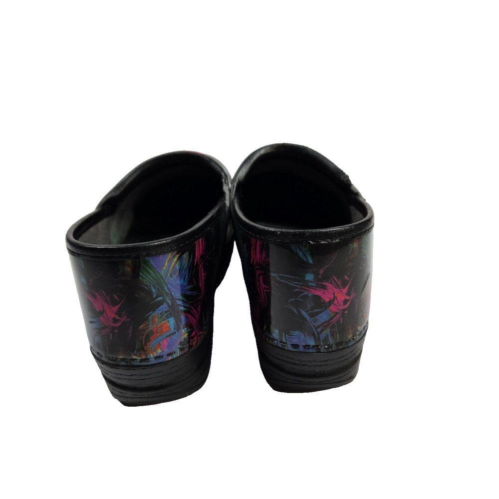 Dansko XP 2.0 Paint Splatter Patent Clogs Sz 41‎ Non Slip Nursing Shoes - Picture 5 of 8